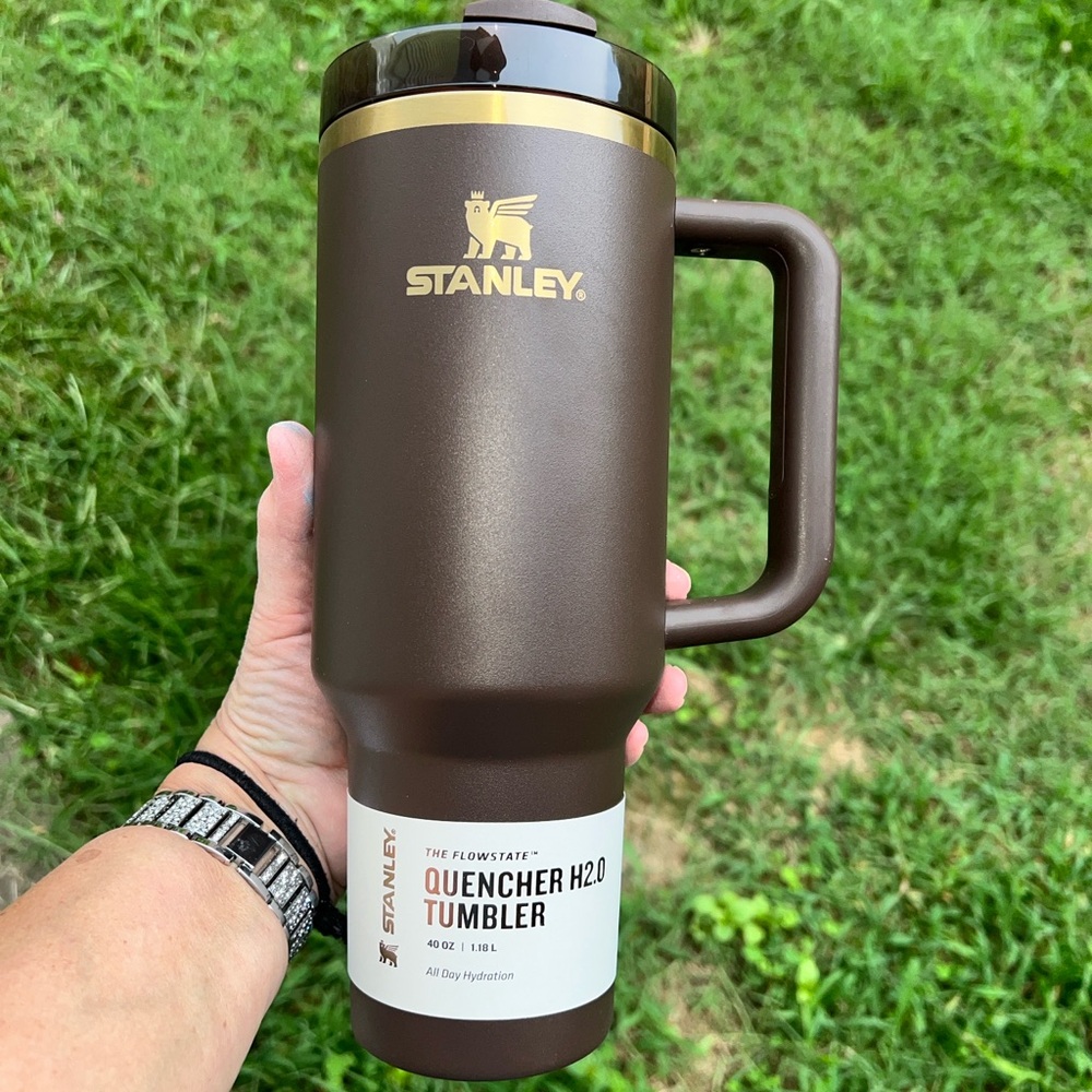 LIMITED EDITION Stanley Quencher H2.0 FlowState 40oz Tumbler, CHOCOLATE GOLD